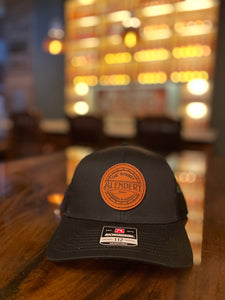 Trucker Hat with Leather Logo Patch – THE WHISKEY BLENDERY
