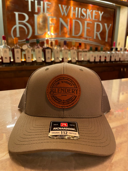 Trucker Hat with Leather Logo Patch – THE WHISKEY BLENDERY